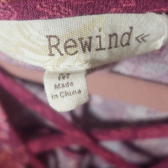 Rewind Maroon Floral Dress - Picture 2 of 6